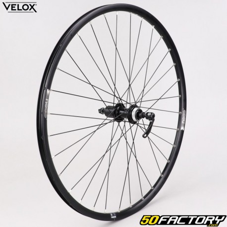 Roue arrière vélo 27.5" (19-584) pour cassette 9/10/11V Vélox Mach1 Neo Centerlock alu noire (à blocage rapide)