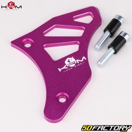 Cache pignon aluminium Derbi Euro 3 et Euro 4 KRM Pro Ride rose (cache allumage KRM et URproduct)