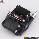 Pinza de freno hidráulico delantero izquierdo MAXNUMX doble pistones ØXNUMX mm karting Righetti Ridolfi negro