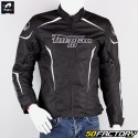 Blouson Furygan Yori homologué CE moto noir et blanc