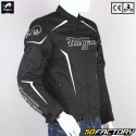 Blouson Furygan Yori homologué CE moto noir et blanc