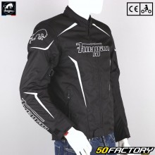 Blouson Furygan Yori CE-geprüftes Motorrad schwarz und weiß