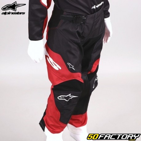 Kinderhose (3-6 Jahre) Alpinestars Racer schwarz und rot