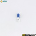 XNUMX mm insulated spade terminals WKK  blue (pack of XNUMX)