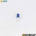 XNUMX mm insulated spade terminals WKK  blue (pack of XNUMX)