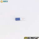 XNUMX mm insulated spade terminals WKK  blue (pack of XNUMX)