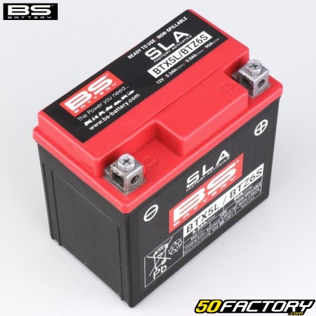 BS Battery BTX5L 12V 5.3Ah maintenance-free gel battery Derbi DRD Pro, Malaguti Drakon,  Booster,  Trekker,  Agility...