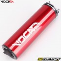 Pot d'échappement Fantic XE, XM 50 (depuis 2021) Voca Cross Chromed silencieux rouge