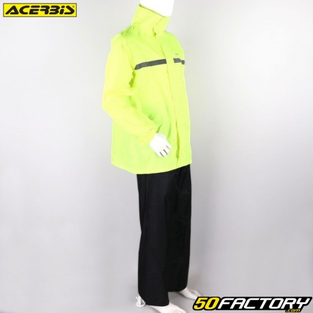 Vestito da pioggia Acerbis nero e giallo