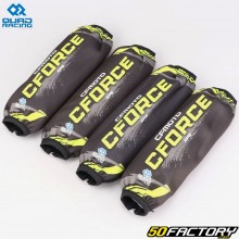 Cubiertas de amortiguadores CFMoto QuadRacing amarillo fluorescente (juego de 4)