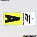 Adesivo lettera A per piastra BMX Forward 4 cm nero (approvato FFC)