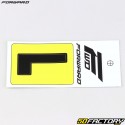 Sticker lettre L pour plaque de BMX Forward 4 cm noir (homologué FFC)