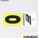 Adhesivo letra O para placa delantera BMX 4 cm negro (homologado FFC)