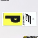 Adesivo lettera P per piastra BMX Forward 4 cm nero (approvato FFC)