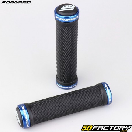 Paragon Lock-On Forward Bike Grips Black and Blue