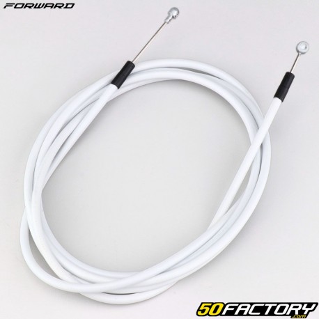 Universal stainless steel front brake cable for &quot;MTB&quot; bicycle 2.10 m Forward with white pre-lubricated sheath