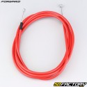 Universal stainless steel front brake cable for &quot;MTB&quot; bicycle 2.10 m Forward with red pre-lubricated sheath