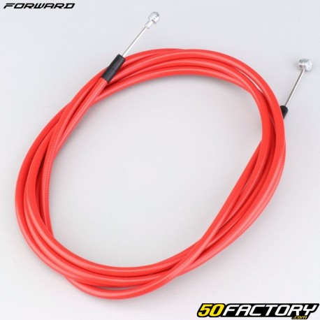 Universal stainless steel front brake cable for &quot;MTB&quot; bicycle 2.10 m Forward with red pre-lubricated sheath