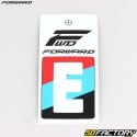 Adesivo lettera E per piastra BMX Forward 4 cm bianco (approvato FFC)