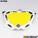 Plaque numéro vélo BMX Pride Racing Air Mini blanche (homologuée UCI)