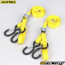 100 m lashing straps with cam buckles and hooks Acerbis yellow (batch of 2)