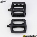 Plastic flat pedals for Odyssey bike Twisted PC black 101x99 mm