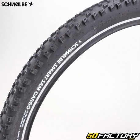 Pneu de bicicleta XNUMXxXNUMX (XNUMX-XNUMX) Schwalbe Smart  Borda reflexiva Sam Cargo