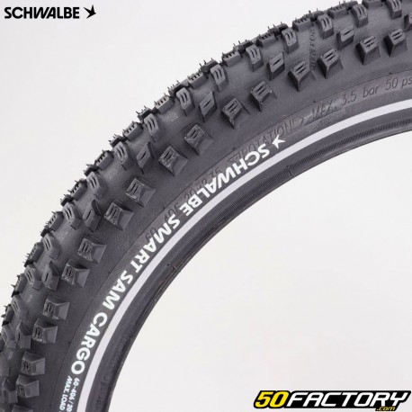 Bicycle tire 20x2.35 (60-406) Schwalbe Smart Sam Cargo reflective piping