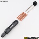 Tubeless tire puncture repair kit with Sterna &quot;braid&quot; wicks