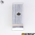 Bride alluminio monoforo per piastra motore Ø25 x 92 mm karting Righetti Ridolfi grigio