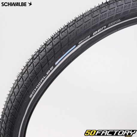 XNUMXxXNUMX (XNUMX-XNUMX) pneu de bicicleta Schwalbe Big Ben Race Borda reflexiva Guard HSXNUMX