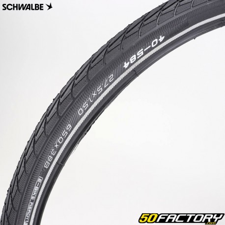 Schwalbe Marathon Plus puncture-proof bicycle tire 27.5x1.50 (40-584) reflective stripes