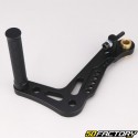 Brake pedal with adjustable aluminum stop adaptable to black karting