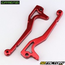 Brake levers MBK Nitro,  Yamaha Aerox 50, 100 (1998 - 2012) Carenzi red