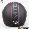 Capacete Jet Vito Loreto Fashion preto fosco (ECE XNUMX)