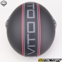 Capacete Jet Vito Loreto Fashion preto fosco (ECE XNUMX)