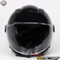 Casco jet Vito Uno negro brillante (ECE XNUMX)