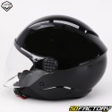 Casco jet Vito Uno negro brillante (ECE XNUMX)