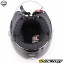 Casco jet Vito Uno negro brillante (ECE XNUMX)