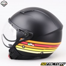 Vito Moda jet helmet Retro Designo matt black (ECE 22.06)