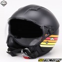 Casque jet Vito Moda Retro Designo noir mat (ECE 22.06)