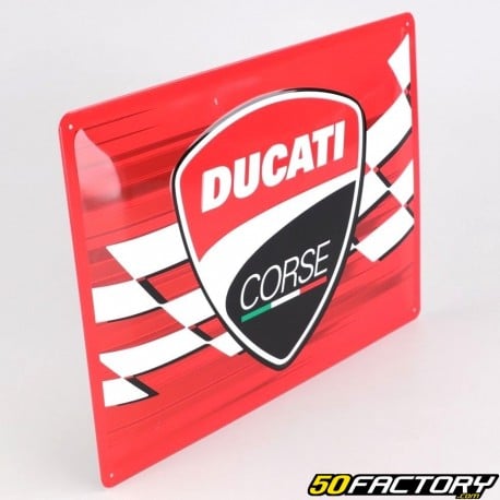 Plaque décorative Ducati Corse 30x40 cm