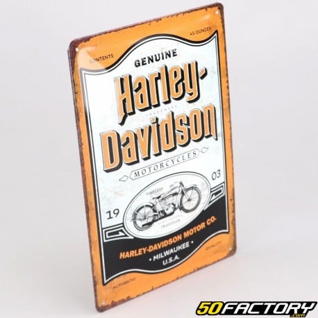 Plaque décorative Harley Davidson Motorcycles 20x30 cm