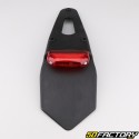 Universal plate holder mud flap with rounded red LED light (flat support)