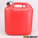 XNUMXL red plastic fuel jerrycan with black spout