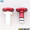 Handlebar ends ØXNUMX mm (Lock-On grips) SXNUMX End XNUMX red