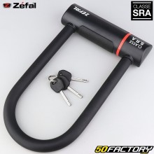 SRA approved U-lock Zéfal K-Traz U20S 110x220 mm