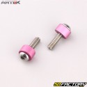 Rear brake master cylinder protection Artek pink