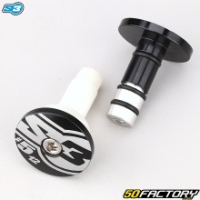 Handlebar ends ØXNUMX mm (Lock-On grips) SXNUMX End XNUMX black