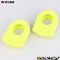 Protections de manivelles vélo Zéfal Crank Armor jaunes fluo